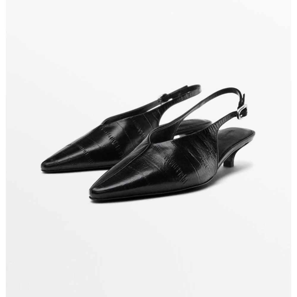 Elegant Black Slingback Heels